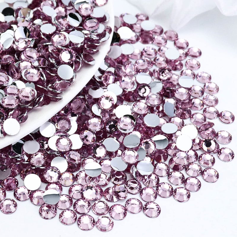 Briskbloom 3000PCS SS16 4mm Resin Flatback Rhinestone, Light Pink Flatback Rhinestones for Nails, Tumblers, Mugs, Bottles, Craft Decoration, Loose Bling Glitter Diamond Stone - Image 1